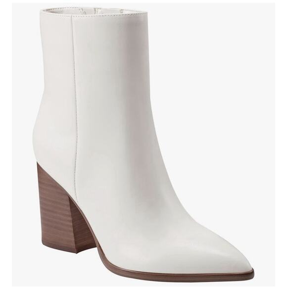 Marc Fisher LTD Shoes - Marc Fisher LTD Women's Melysa Bootie, Ivory Leather 150, 6 M